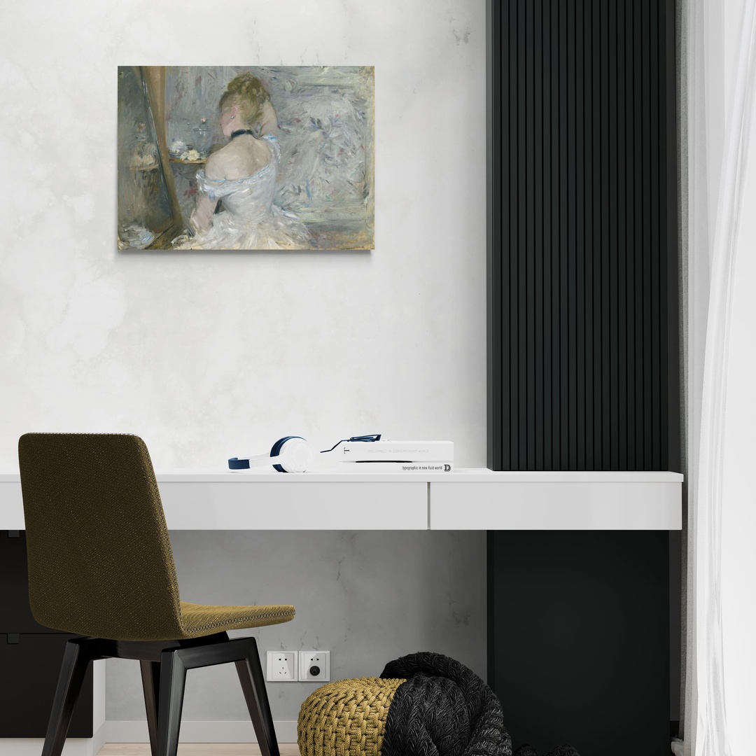 Donna alla sua toilette - Berthe Morisot Berthe Morisot scena-2-70x50-senza