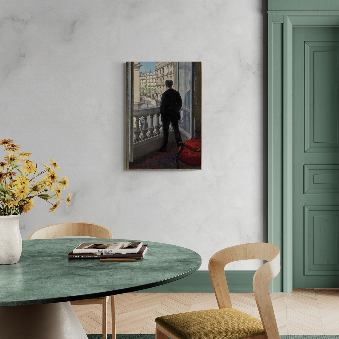 Giovane uomo alla finestra - Gustave Caillebotte Gustave Caillebotte scena-1-70x100-senza