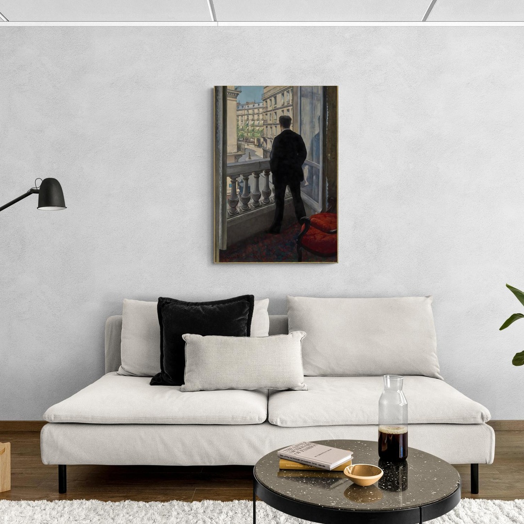 Giovane uomo alla finestra - Gustave Caillebotte Gustave Caillebotte scena-3-70x100-senza