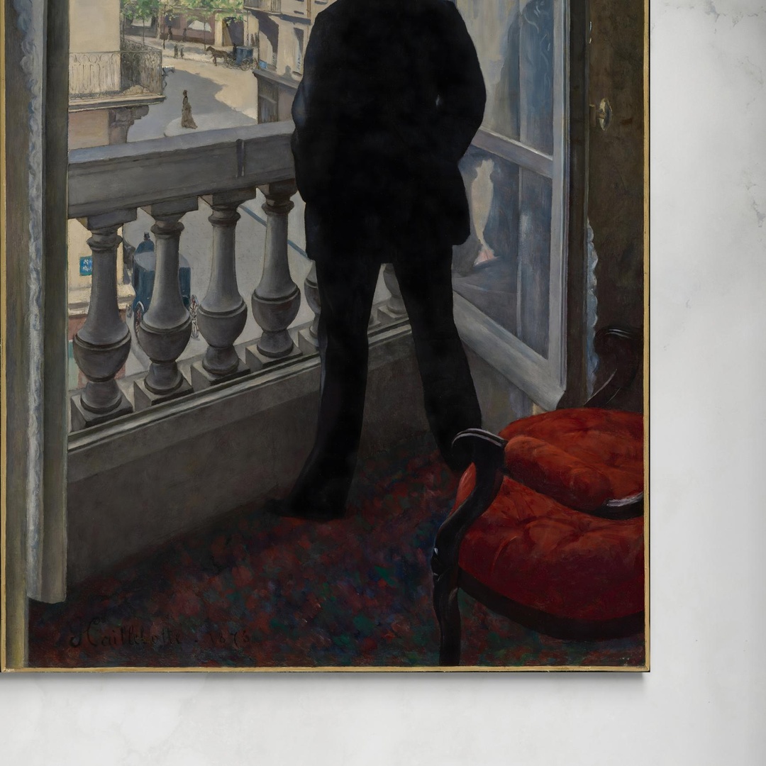 Giovane uomo alla finestra - Gustave Caillebotte Gustave Caillebotte senza