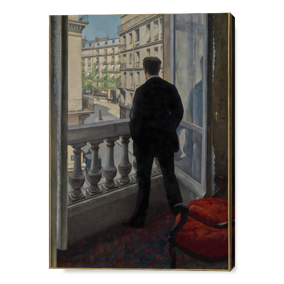 Giovane uomo alla finestra - Gustave Caillebotte
