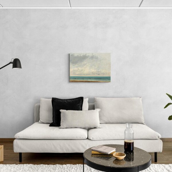 Mare Calmo - Gustave Courbet Gustave Courbet scena-3-70x50-senza