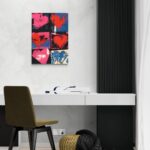 Cuori Vibranti: Un Omaggio alla Pop Art scena-2-50x70-senza