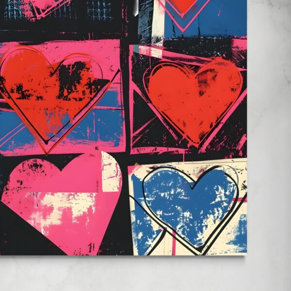 Cuori Vibranti: Un Omaggio alla Pop Art senza
