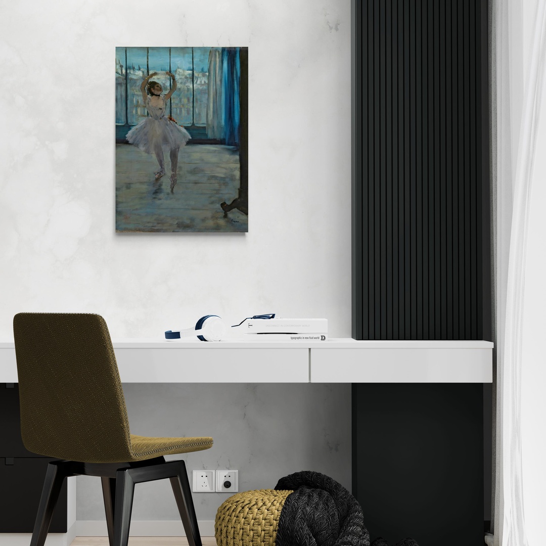 Ballerina in posa - Edgar Degas Edgar Degas scena-2-50x70-senza