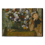 Donna con vaso di fiori - Degas