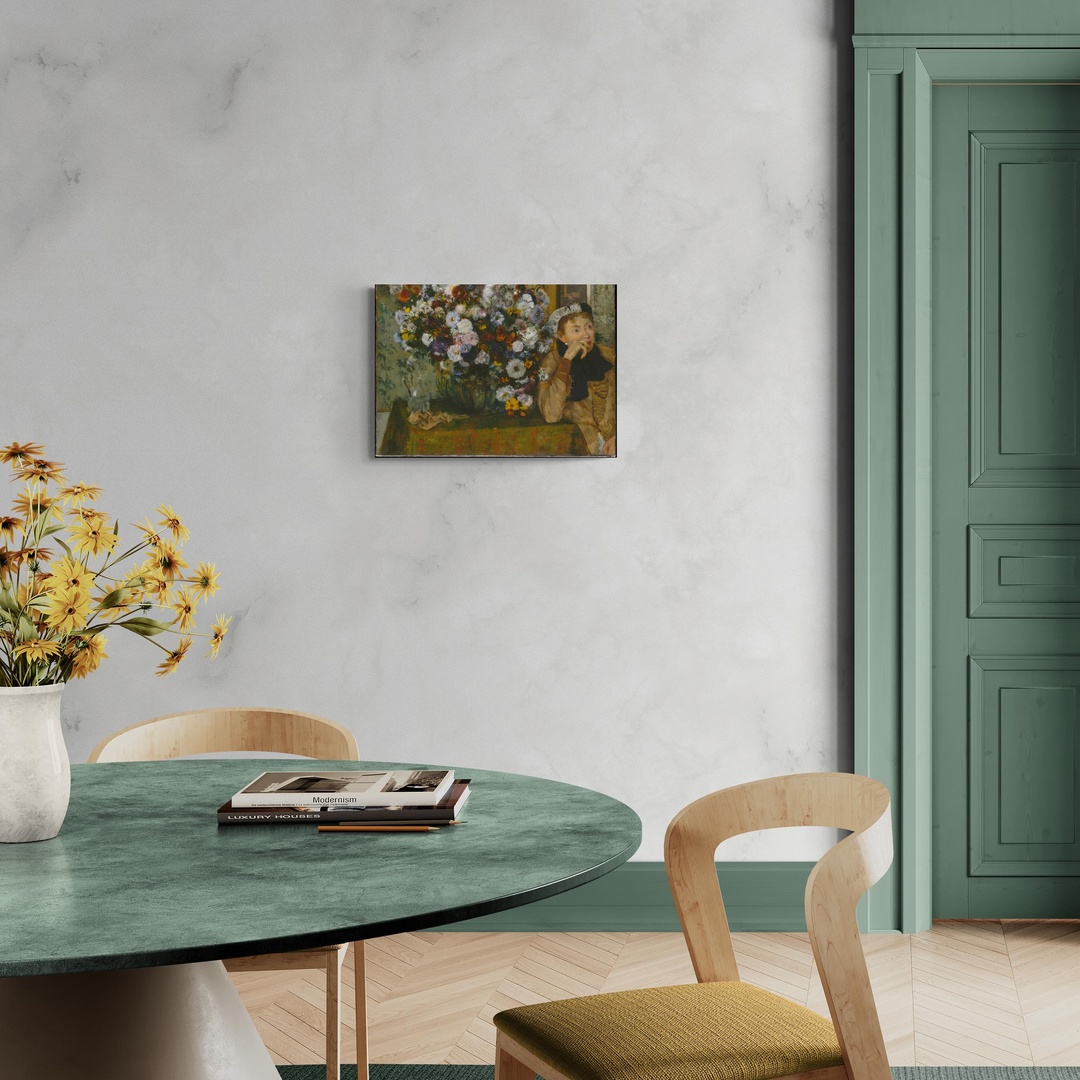 Donna con vaso di fiori - Degas Edgar Degas scena-1-70x50-senza