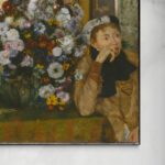 Donna con vaso di fiori - Degas Edgar Degas senza