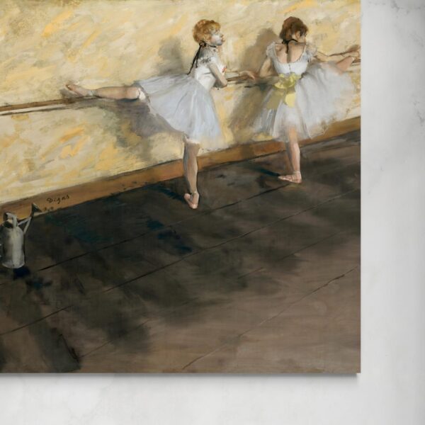 Due ballerine che si esercitano alla sbarra - Degas Edgar Degas senza