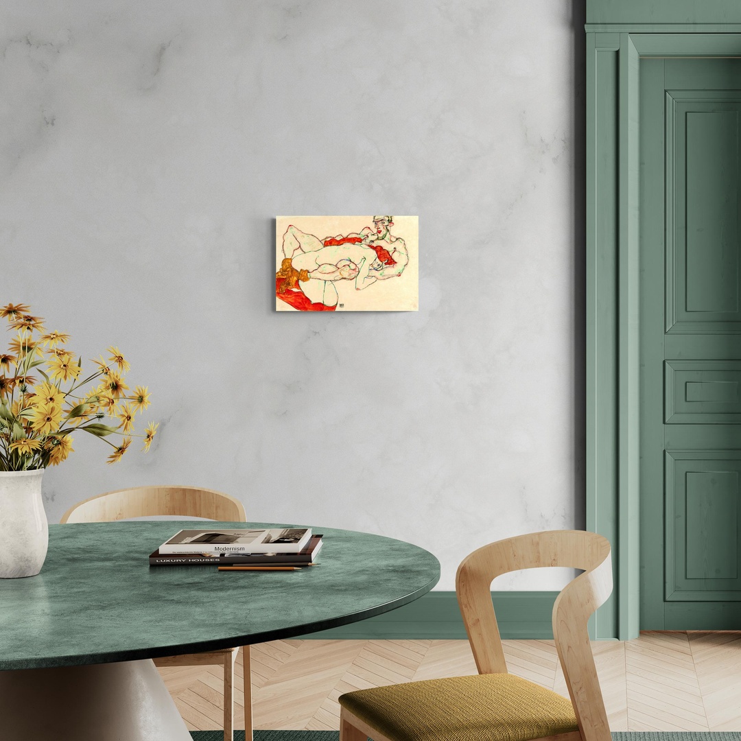 Lovers - Egon Schiele Egon Schiele scena-1-60x40-senza