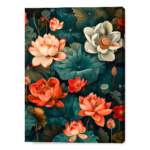 Armonie di Fiori: Loto Arancio e Bianco