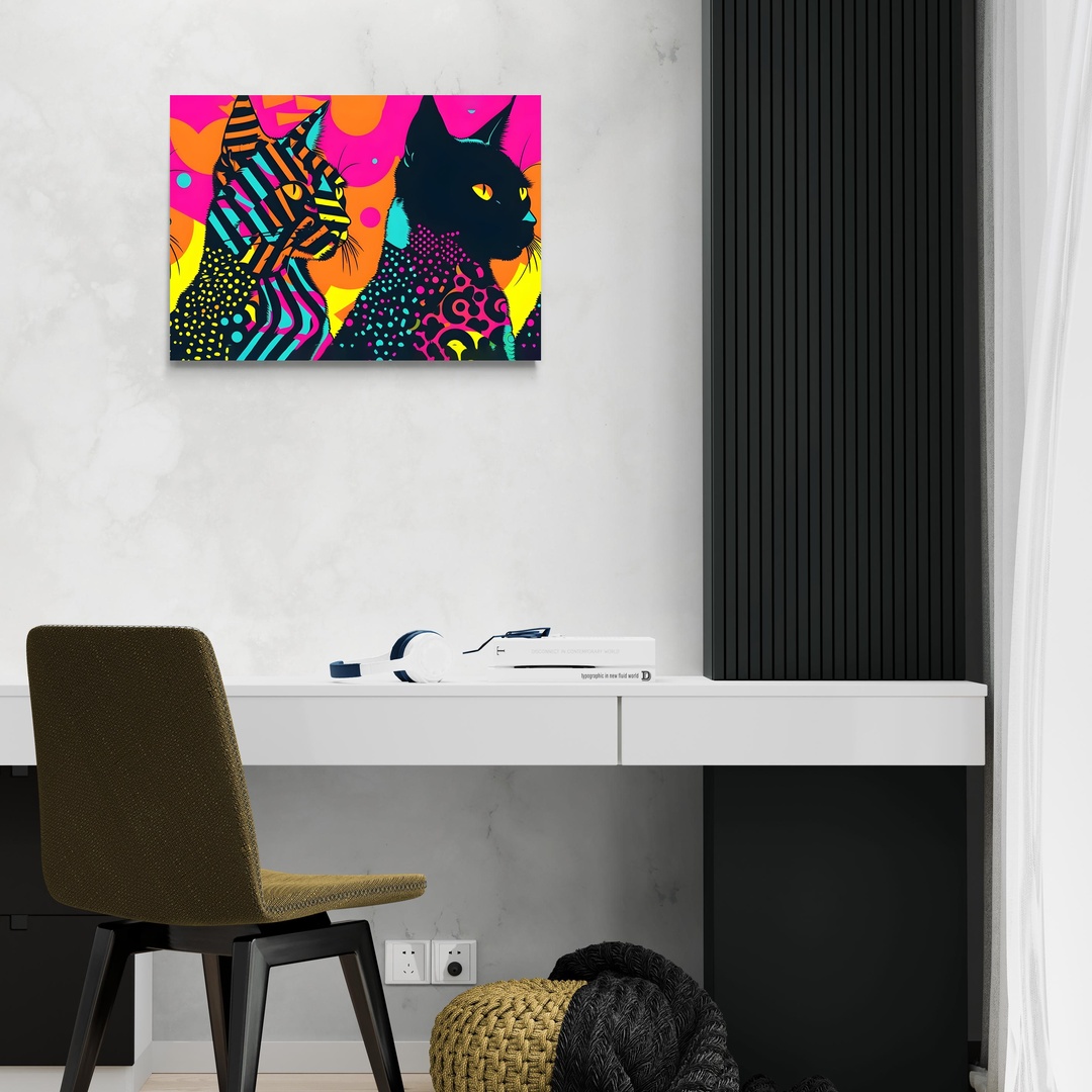 funky-cats-scena-2-70x50-senza.jpg Ritratto di Felini Funky scena-2-70x50-senza