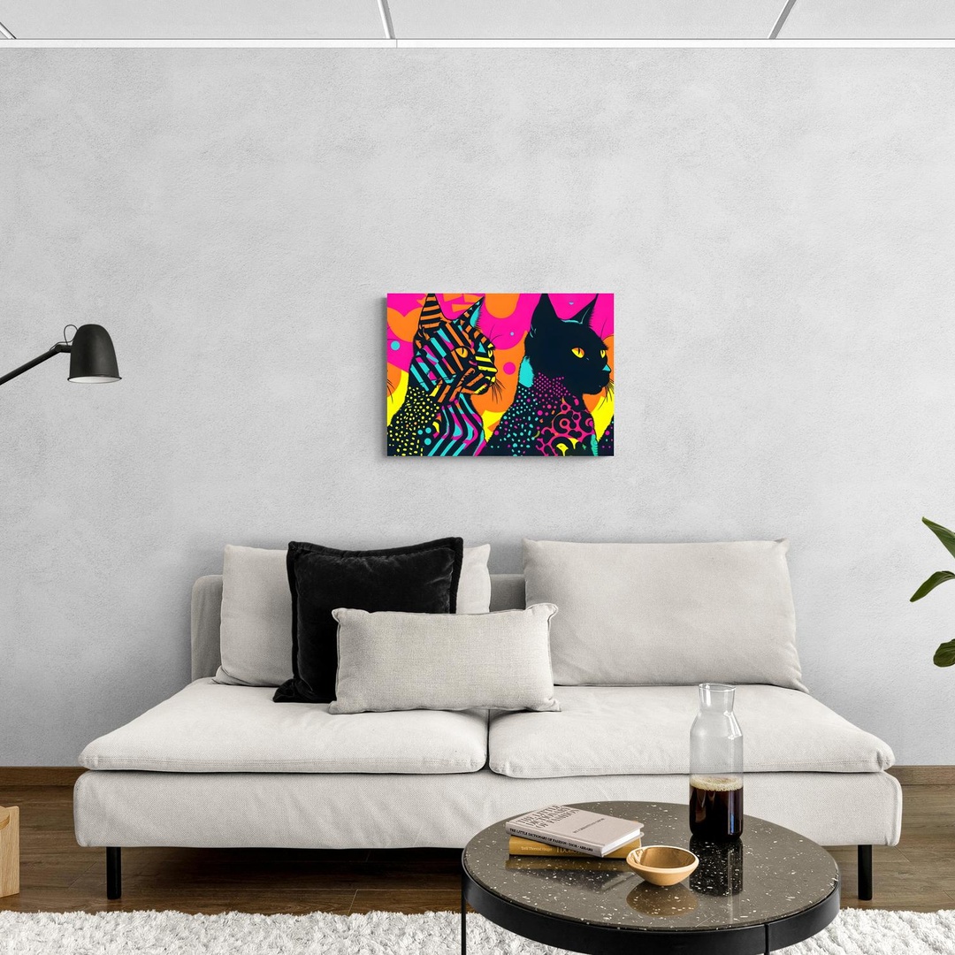 funky-cats-scena-3-70x50-senza.jpg Ritratto di Felini Funky scena-3-70x50-senza