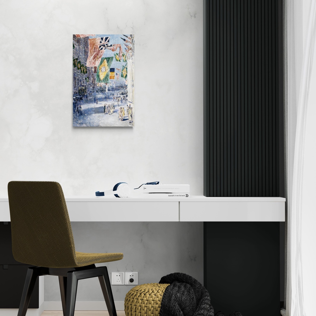 hassam-avenue-of-the-allies-scena-2-40x60-senza.jpg Avenue of the Allies - Childe Hassam Childe Hassam scena-2-40x60-senza