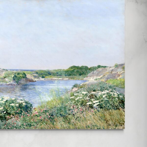 The Little Pond Appledore - Childe Hassam Childe Hassam senza