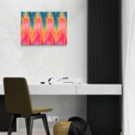 Flussi di Colore: Una Danza di Rosa e Blu scena-2-70x50-senza