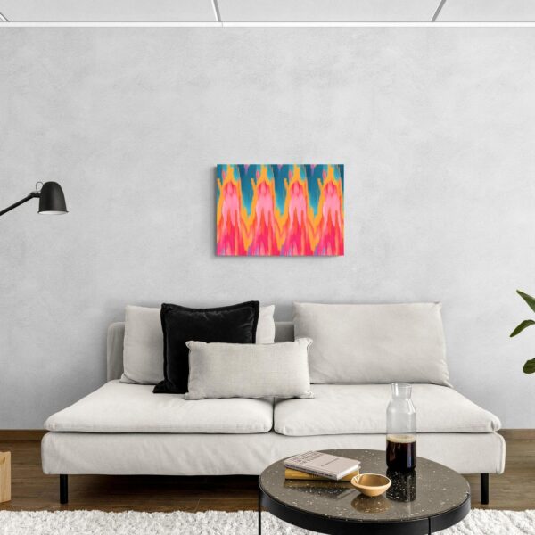 Flussi di Colore: Una Danza di Rosa e Blu scena-3-70x50-senza