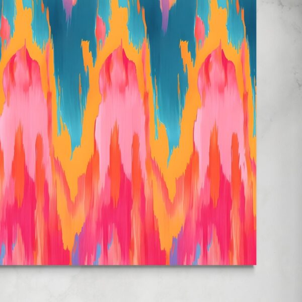 Flussi di Colore: Una Danza di Rosa e Blu senza