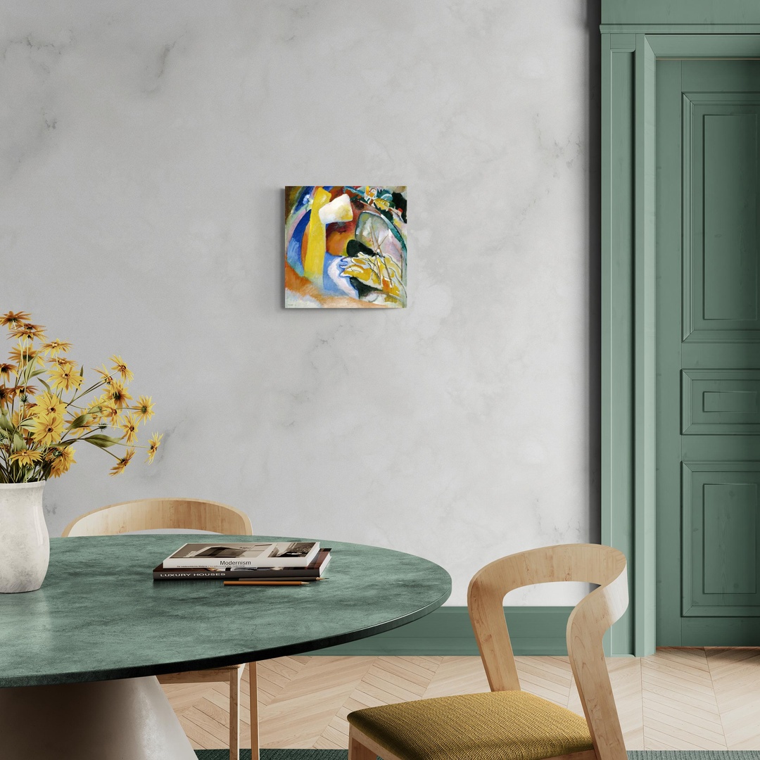 Study for Painting with White Form - Kandinskij Kandinskij scena-1-50x50-senza