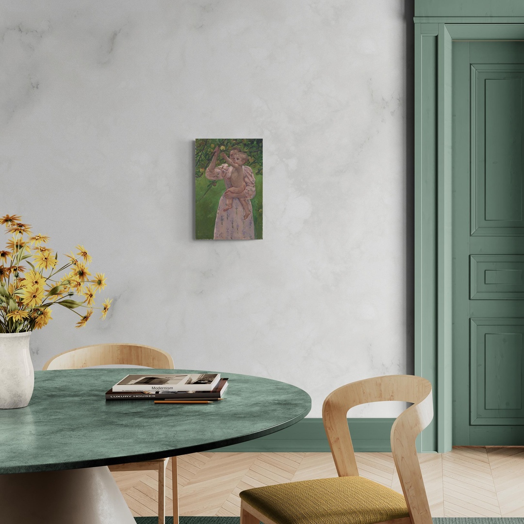 Child picking a fruit - Mary Cassatt Mary Cassatt scena-1-40x60-senza