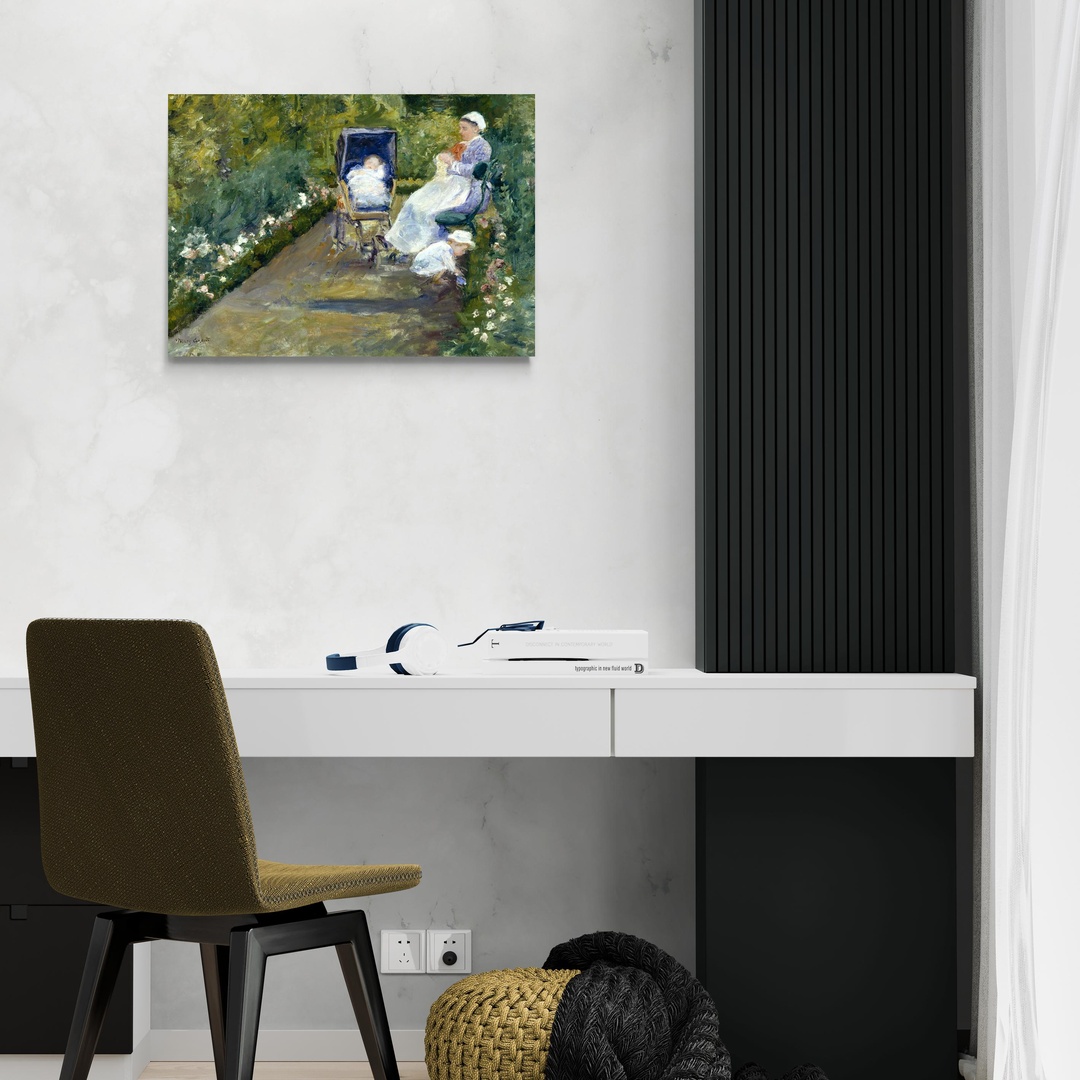 Children in a garden (The Nurse) - Mary Cassatt Mary Cassatt scena-2-70x50-senza