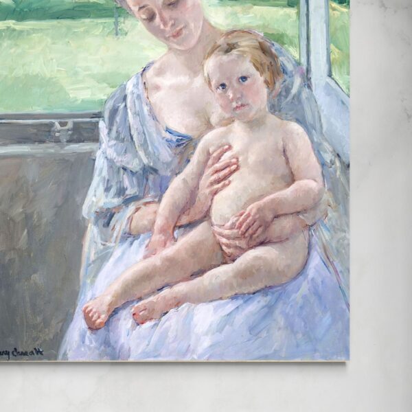 Mother and Child in the Conservatory - Mary Cassatt Mary Cassatt senza