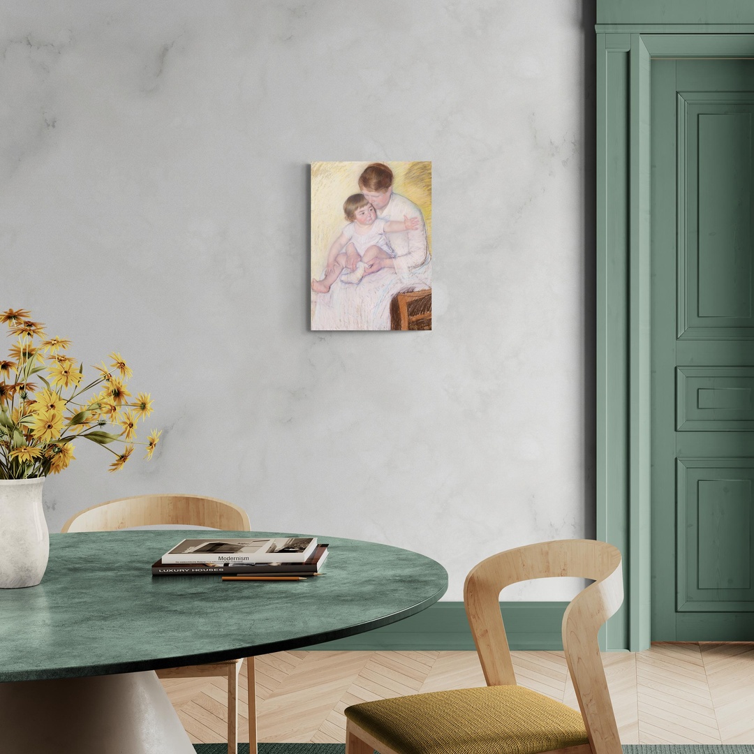 The Stocking - Mary Cassatt Mary Cassatt scena-1-50x70-senza