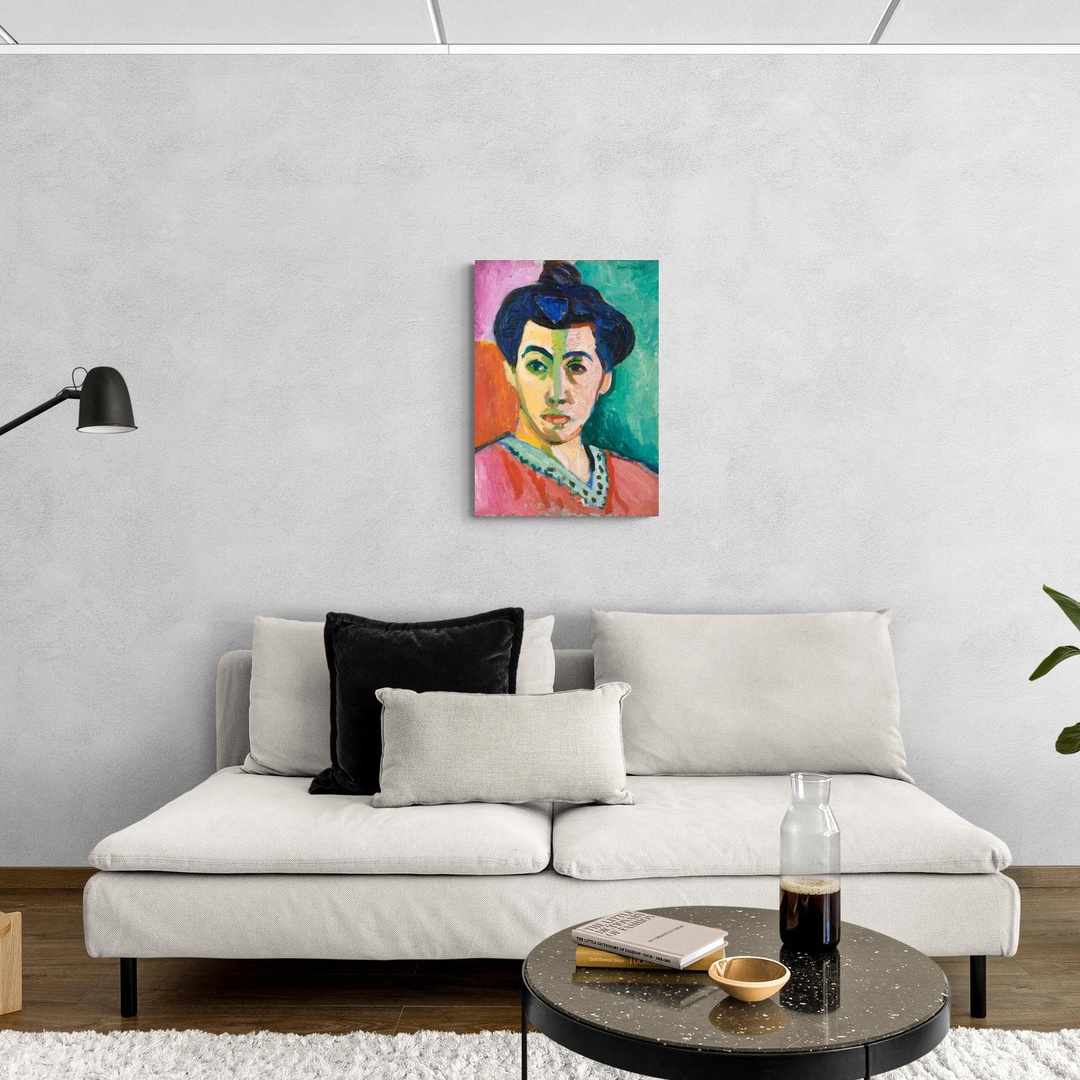 Portrait of Madame Matisse (The Green Line) - Matisse Henri Matisse scena-3-50x70-senza