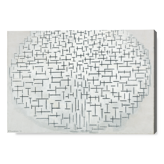 Composition 10 in black and white - Piet Mondrian