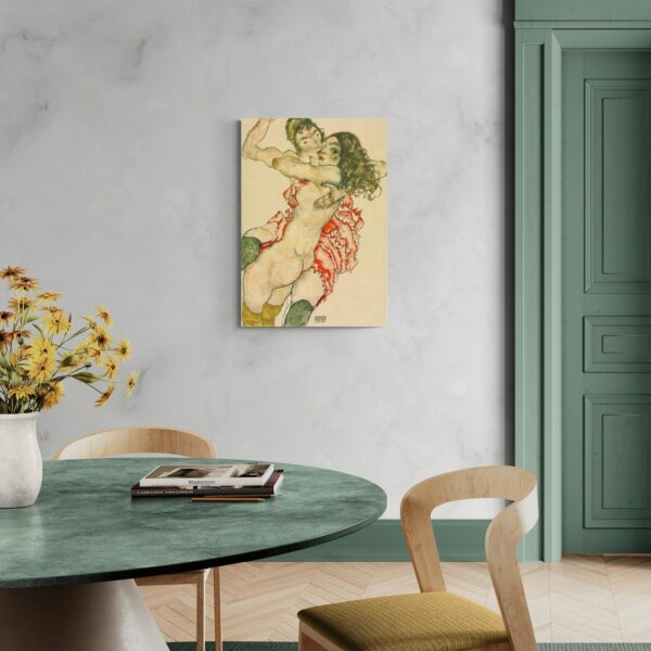 Due donne abbracciate - Egon Schiele Egon Schiele scena-1-70x100-senza