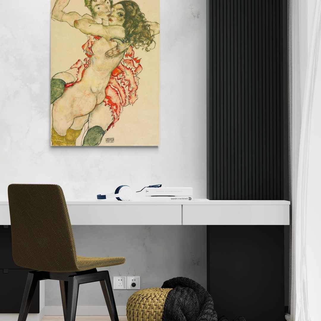 schiele-due-donne-abbracciate-scena-2-70x100-senza.jpg Due donne abbracciate - Egon Schiele Egon Schiele scena-2-70x100-senza