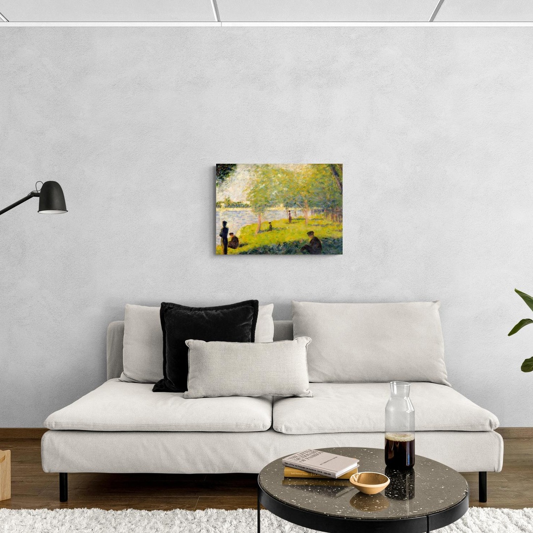 Studio per Una domenica pomeriggio sull'isola della Grande-Jatte - Seurat Georges Seurat scena-3-70x50-senza