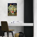 Bouquet di fiori in un vaso - Van Gogh Vincent van Gogh scena-2-50x70-senza