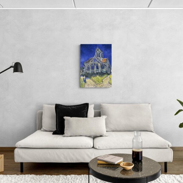 La chiesa di Auvers - Van Gogh Vincent van Gogh scena-3-50x70-senza