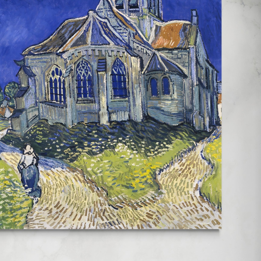 La chiesa di Auvers - Van Gogh Vincent van Gogh senza