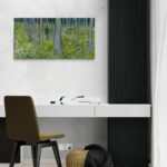 Sottobosco con due figure - Vincent Van Gogh Vincent Van Gogh scena-2-100x50-senza