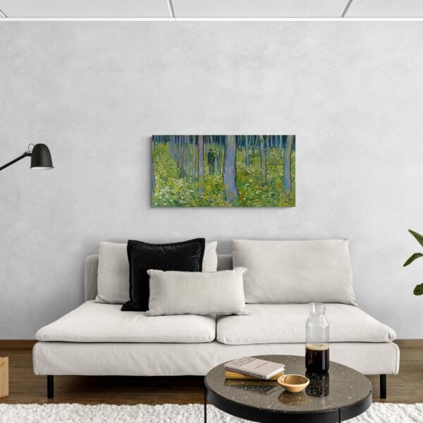 Sottobosco con due figure - Vincent Van Gogh Vincent Van Gogh scena-3-100x50-senza