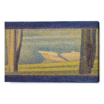 Barche ormeggiate e alberi - Georges Seurat