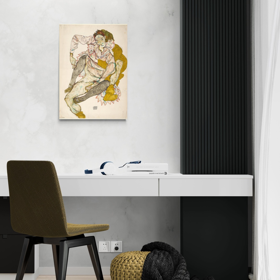 coppia-seduta-egon-schiele-scena-2-50x70-senza.jpg Coppia seduta - Egon Schiele Egon Schiele scena-2-50x70-senza