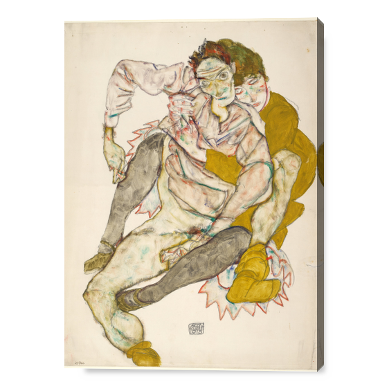 Coppia seduta - Egon Schiele