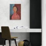 Girl with pigtails - Modigliani Amedeo Modigliani scena-2-50x70-senza