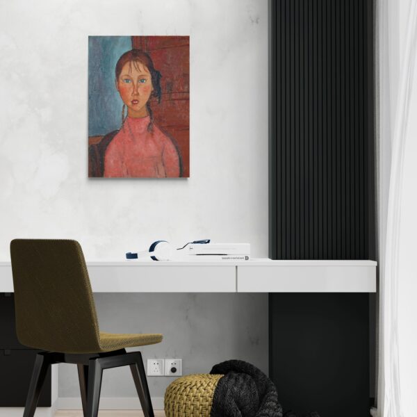 Girl with pigtails - Modigliani Amedeo Modigliani scena-2-50x70-senza