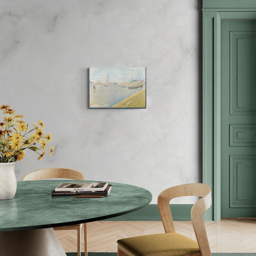 Il Canale di Gravelines, Petit Fort-Philippe - Seurat Georges Seurat scena-1-70x50-senza