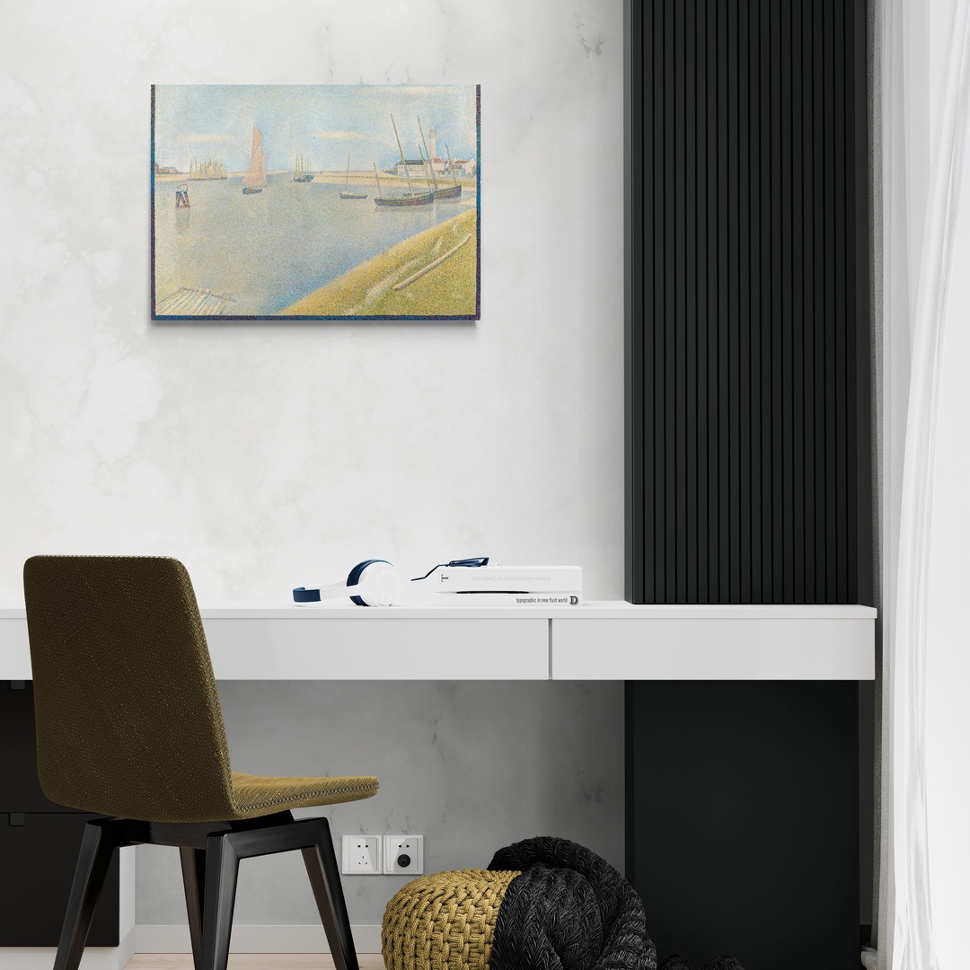 Il Canale di Gravelines, Petit Fort-Philippe - Seurat Georges Seurat scena-2-70x50-senza