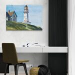 Il Faro a Two Lights - Edward Hopper Edward Hopper scena-2-100x70-senza