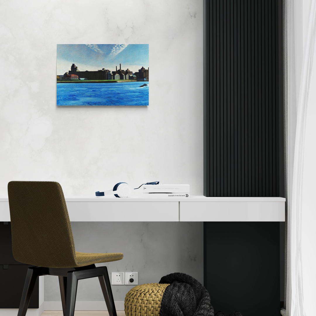 Isola di Blackwell - Edward Hopper Edward Hopper scena-2-60x40-senza