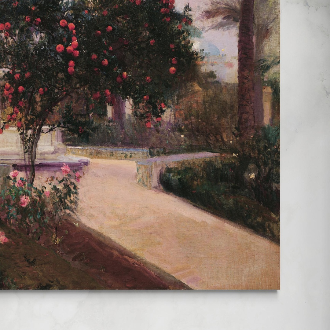 Jardin del Alcázar de Sevilla - Joaquín Sorolla Joaquín Sorolla senza