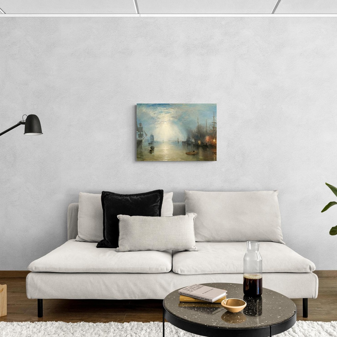 Keelmen Heaving in Coals by Moonlight - William Turner William Turner scena-3-70x50-senza