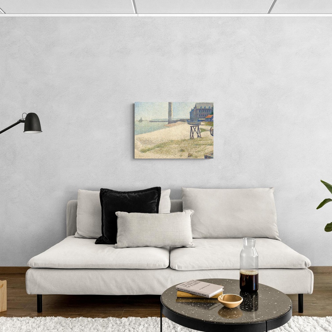 L'ospizio e il faro di Honfleur - Seurat Georges Seurat scena-3-70x50-senza