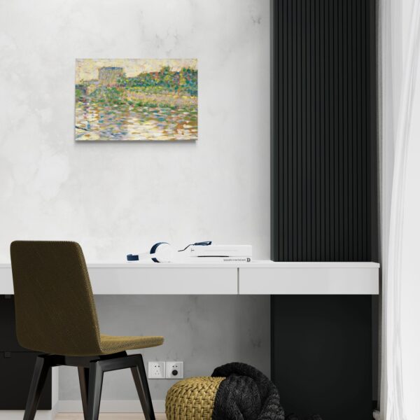 La Senna a Courbevoie - Seurat Georges Seurat scena-2-60x40-senza